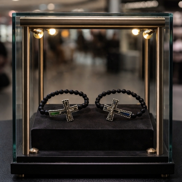 Jewelry - Cross turquoise wish bracelets